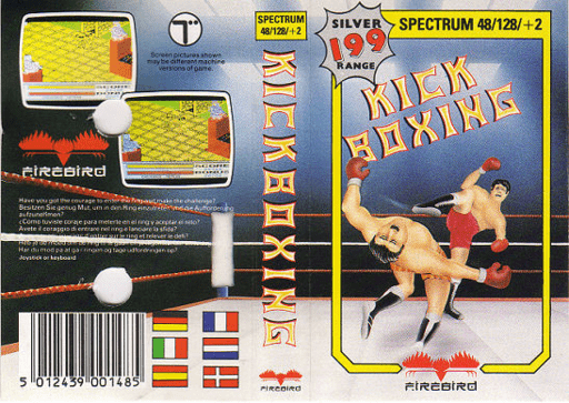 Kickboxing box art for ZX Spectrum